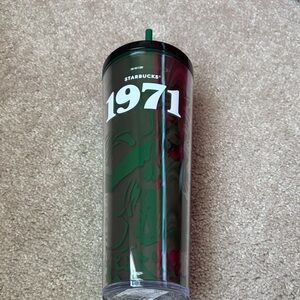 Starbucks venti 1971 Dark Green Tumbler nwt